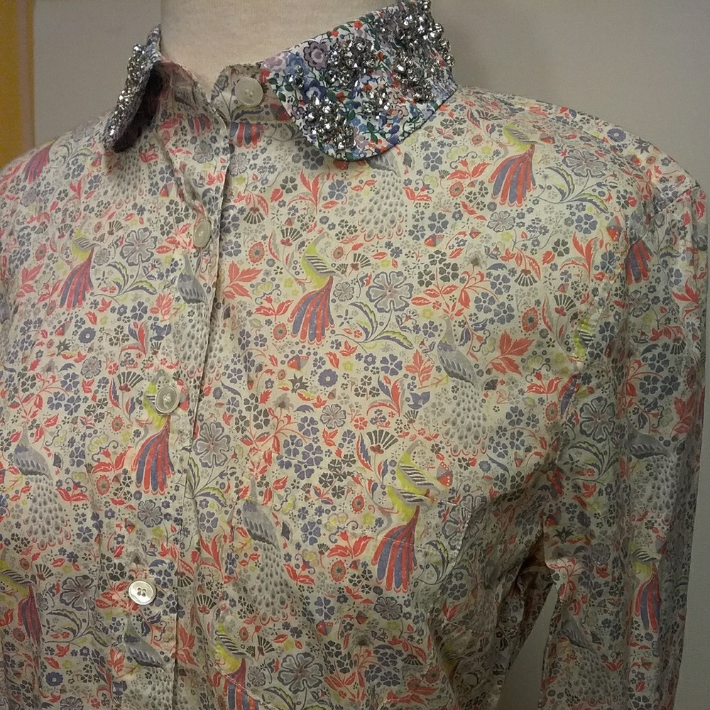 J. Crew Button Down Liberty of London Print